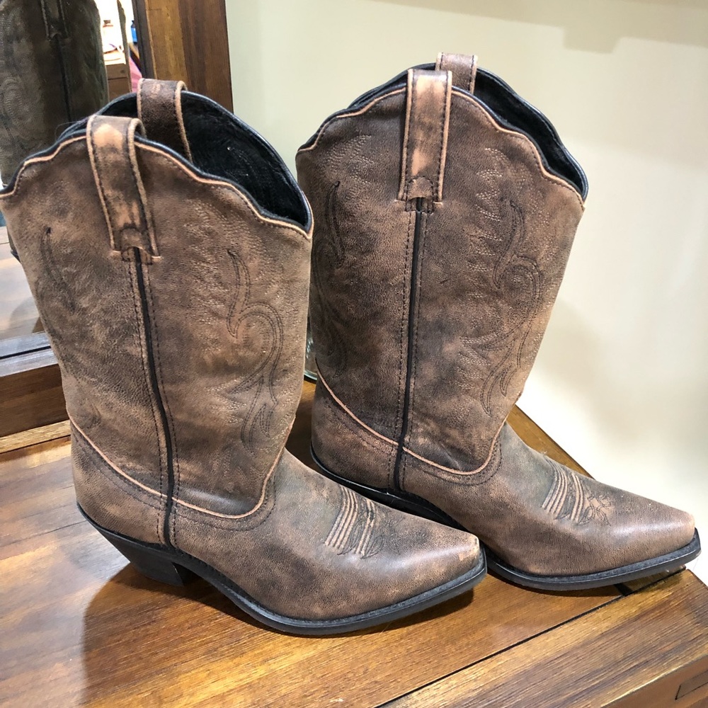 Distressed Cowgirl Boots